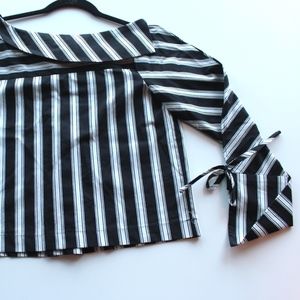 NEW! TOPSHOP | STRIPE LONG SLEAVE TOP